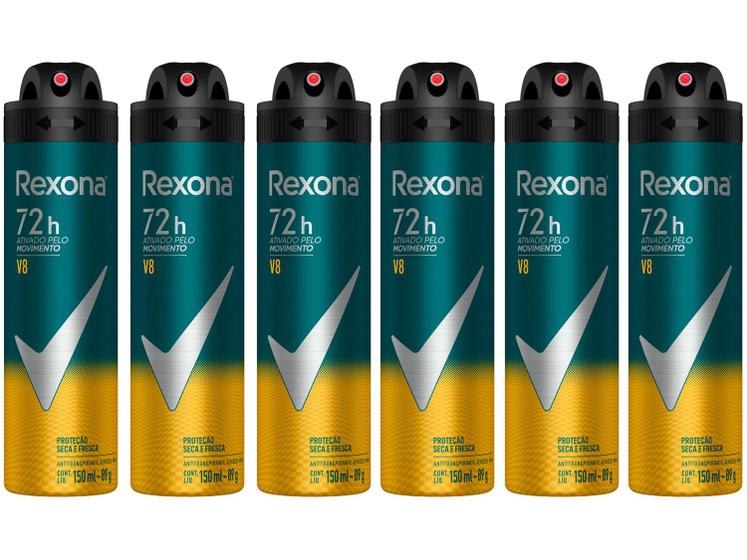 Imagem de Kit Desodorante Rexona Motion Sense V8 Aerossol