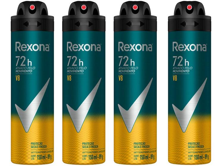 Imagem de Kit Desodorante Rexona Motion Sense V8 Aerossol 