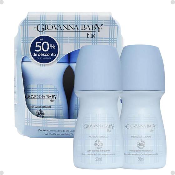 Imagem de Kit Desodorante Roll-on Giovanna Baby Blue Com 2