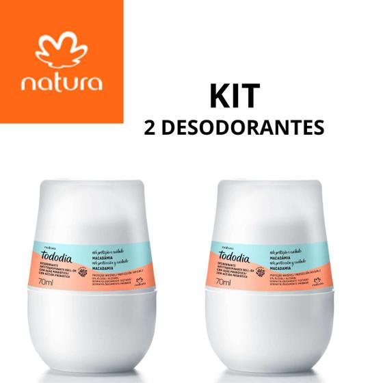 Imagem de Kit desodorante roll-on natura macadamia-2 unidades