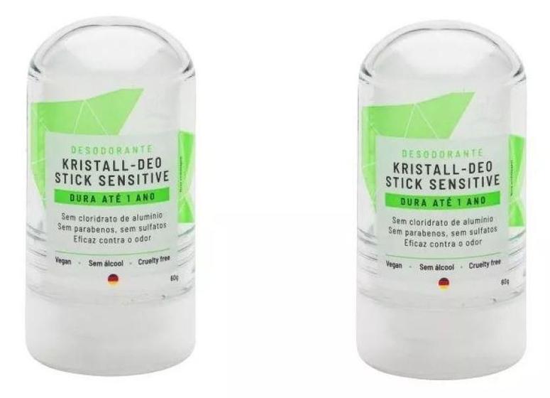 Imagem de Kit Desodorante Stick Kristall Sensitive - Alva 60G 2 Unids