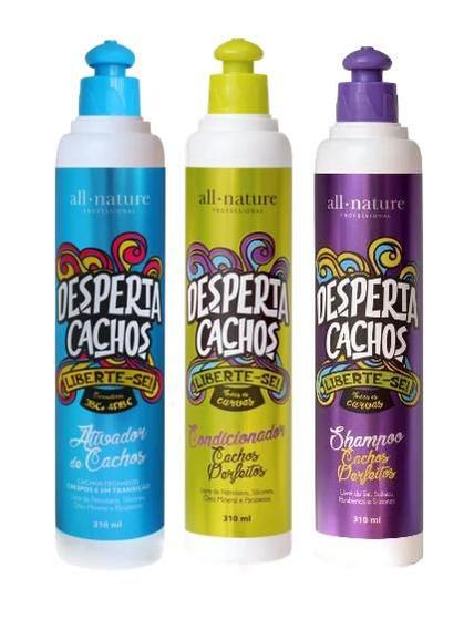 Imagem de Kit Desperta Cachos All Nature 3x310ml