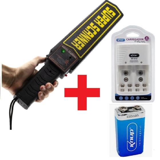 Imagem de Kit Detector, Carregador e Bateria Recarregável - Countertech