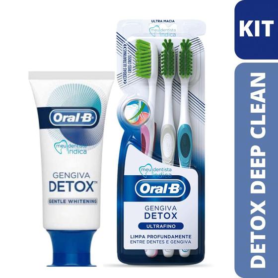 Imagem de Kit Detox Deep Clean  Oral-B  Limpeza Profunda
