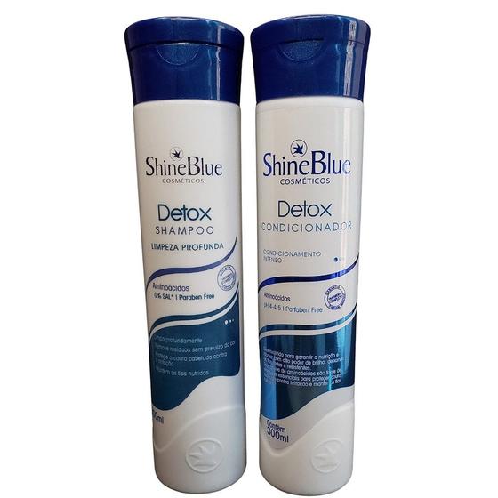 Imagem de Kit Detox Shine Blue Shampoo E Condicionador 300mL