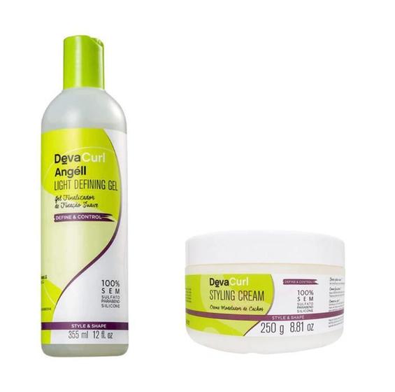 Imagem de Kit Deva Curl Angéll Finalizador 355ml + Styling Cream 250g