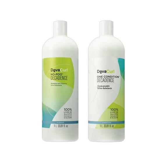 Imagem de Kit Deva Curl Decadence - Shampoo 1000 ml + Condicionador 1000 ml