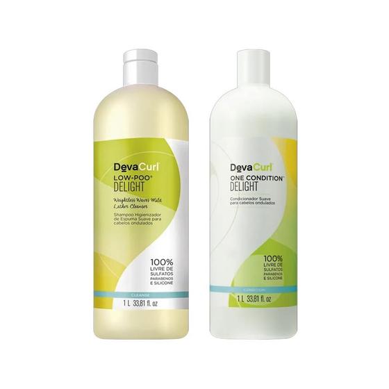 Imagem de Kit Deva Curl Delight - Shampoo 1000 ml + Condicionador 1000 ml