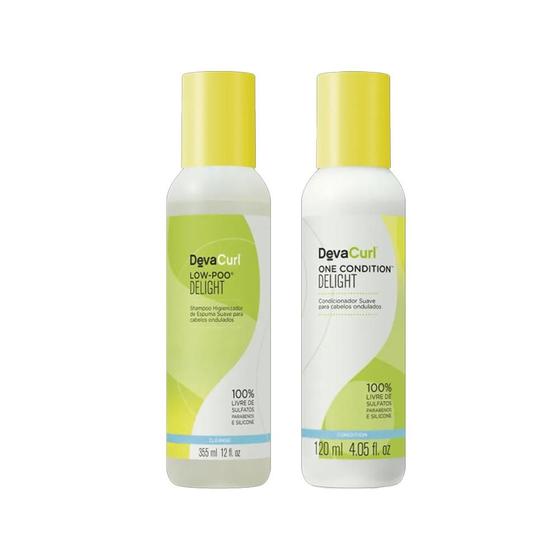 Imagem de Kit Deva Curl Delight - Shampoo 120 ml + Condicionador 120 ml
