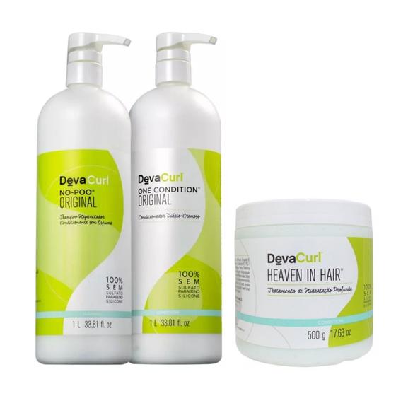 Imagem de Kit Deva Curl One Condition+No Poo+Heaven in Hair