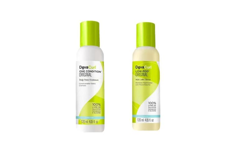 Imagem de Kit Deva Curl - Shampoo Low Poo + Cond. One Condition 120ml