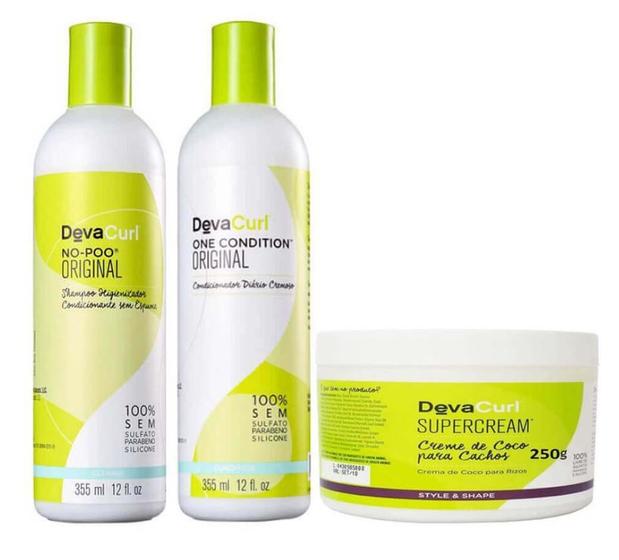 Imagem de Kit Deva Shampoo No-Poo +One Condition 2x355ml +Supercream 250g