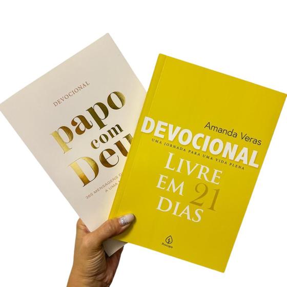 Imagem de Kit Devocional 2 livros - Papo com Deus - Devocional Livre em 21 dias - Principis - Mensagens diárias
