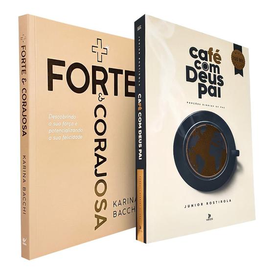 Kit Devocional Café com Deus Pai 2024 + Mais Forte e Corajosa Editora