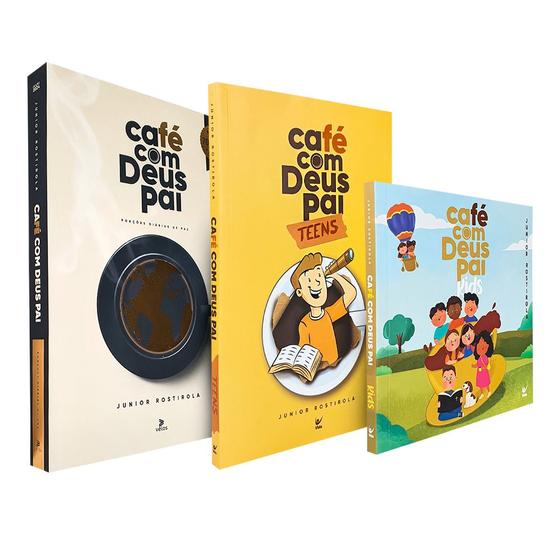 Imagem de Kit Devocional Café com Deus Pai 2024 + Teens + Kids