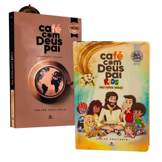 Imagem de Kit Devocional Café Com Deus Pai 2025 + Café Com Deus Pai Kids 2025