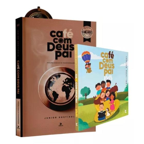 Imagem de Kit Devocional Café Com Deus Pai 2025 + Café Com Deus Pai Kids