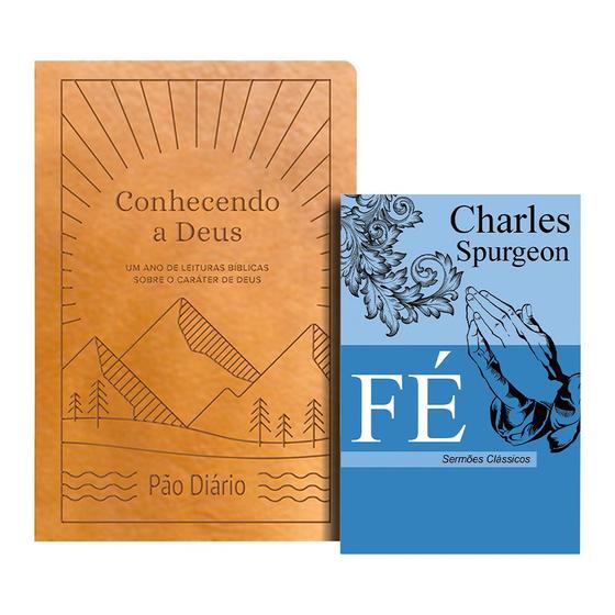 Imagem de Kit Devocional Conhecendo a Deus Luxo + Fé Charles Spurgeon