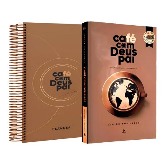 Imagem de Kit Devocional e Planner Café Com Deus Pai 2025