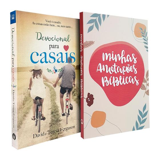 Imagem de Kit Devocional para Casais + Caderno Anotações Bíblicas Boho