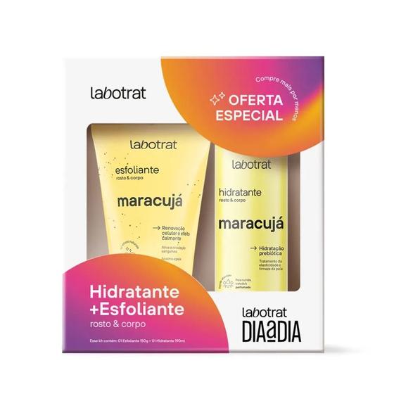 Imagem de Kit Dia a Dia Labotrat Maracujá Esfoliante 150g + Hidratante 190G