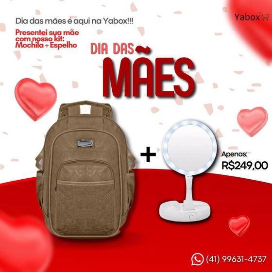 Imagem de Kit Dia Das Mães Mochila + Espelho