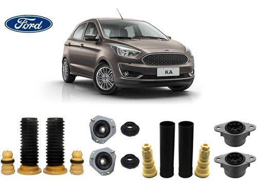 Imagem de Kit Dianteiro + Traseiro Do Amortecedor Coxim Rolamento Batente Coifa Ford Novo New Ka 2015 16 17 18 2019