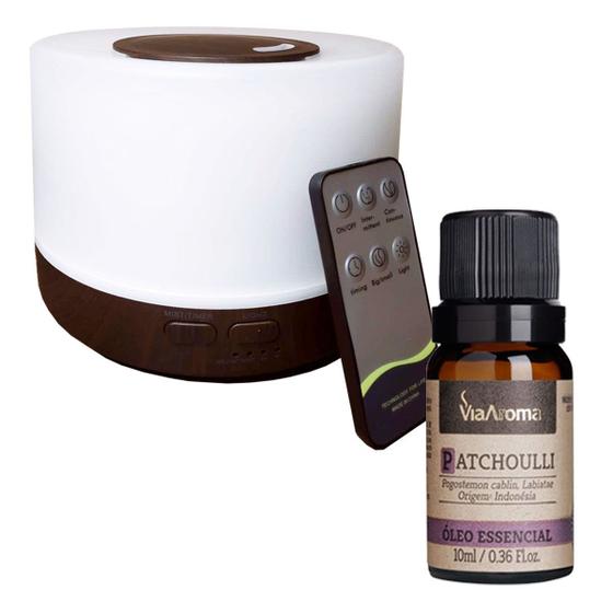Imagem de Kit Difusor Aromático Aromaterapia + Óleo Essencial Patchoulli 10 ml