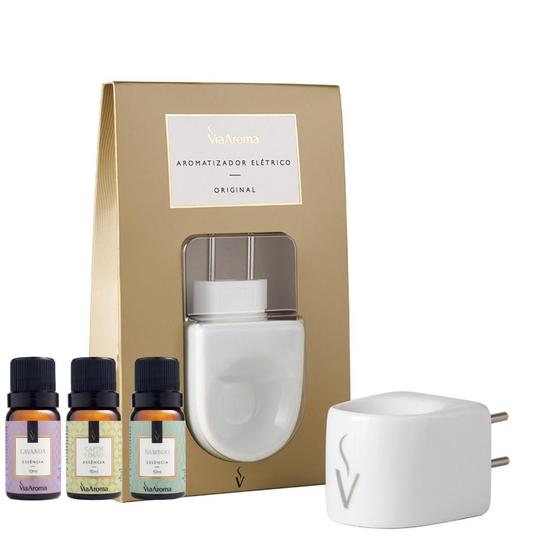 Kit Difusor Elétrico e 3 Essência Lavanda, Bamboo e Capim Limão Via ...