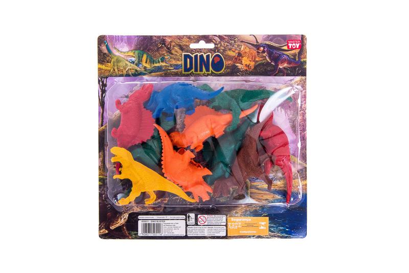 Imagem de Kit Dinossauro Brinquedo Divertido Infantil 8pç