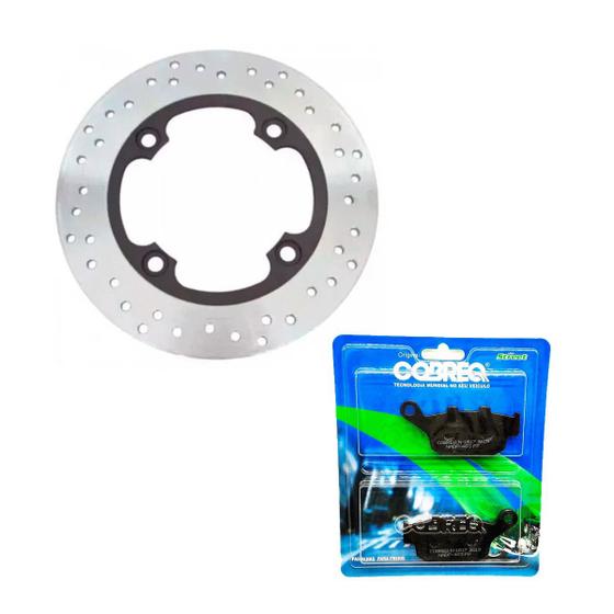 Kit Disco Freio + Pastilha Cobreq Xtz Lander 250 Traseiro Menor preço em Kit Disco Freio + Pastilha Cobreq Xtz Lander 250 Traseiro