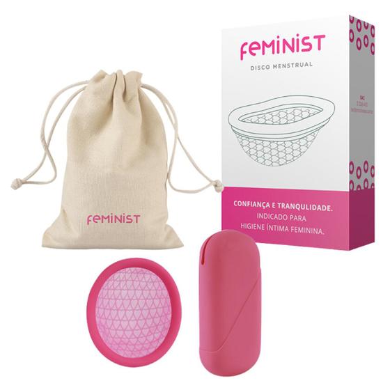 Imagem de Kit Disco Menstrual Feminist Modelo A com Bag de Silicone