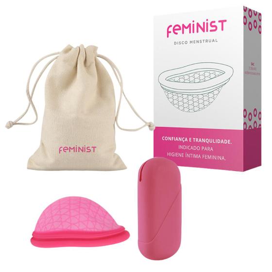 Imagem de Kit Disco Menstrual Feminist Modelo B com Bag de Silicone