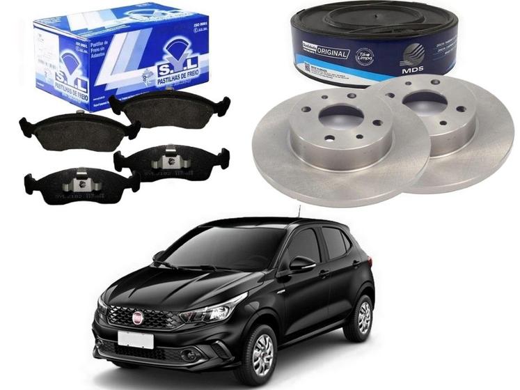 Kit disco pastilha freio syl original fiat argo 1.0 2018 a 2019 - MDS ...