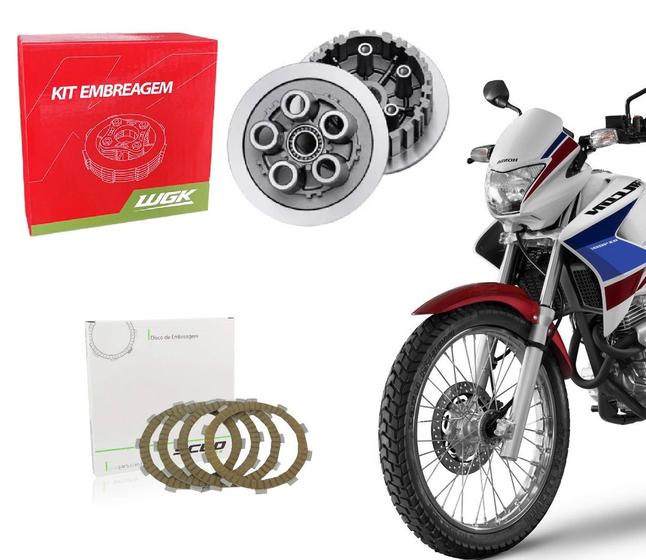 Imagem de Kit Disco Scud + Cubo + Platô Embreagem Wgk Nx 400 Falcon Ano 1998 Até 2016