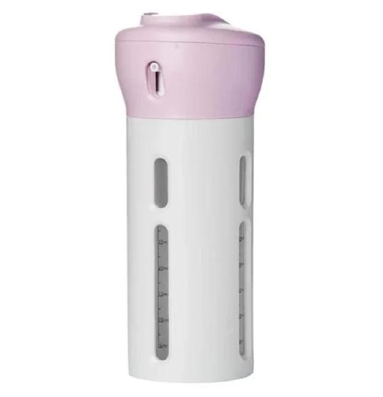 Imagem de Kit Dispenser 4 Em 1 Viagem Limpa Maquiagem Shampoo Gel Creme Portátil  Viagem