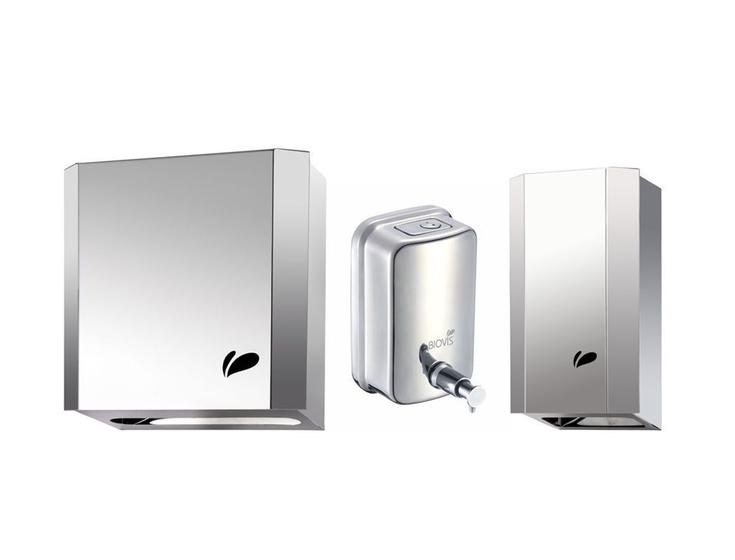 Kit Dispenser Toalheiro + Cai Cai + Saboneteira Inox Biovis - Kit de ...