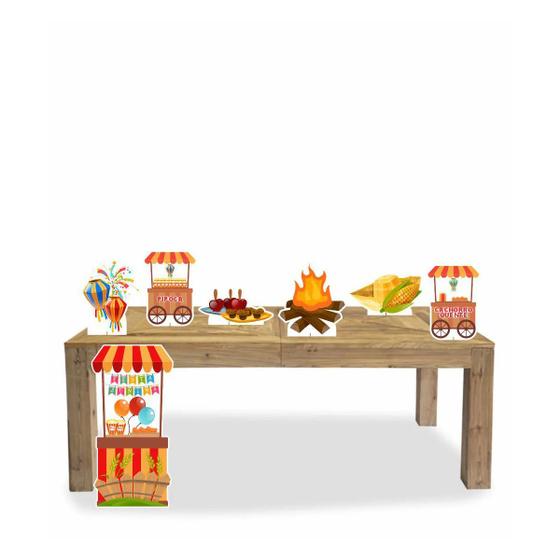 Imagem de Kit Display de chão e mesa totens festa Festa Junina 7 Peças