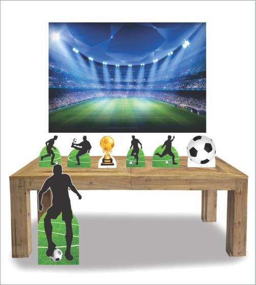 Imagem de Kit Display mdf Futebol Com 07 Pçs + Painel