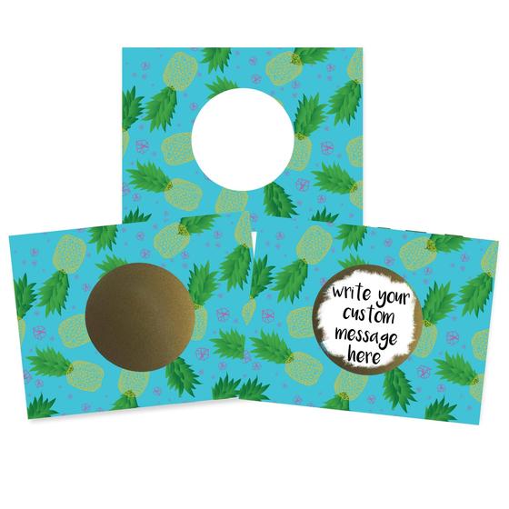 Imagem de Kit DIY de Cartões Scratch Offs My Scratch Offs Abacaxi - 20 Unidades