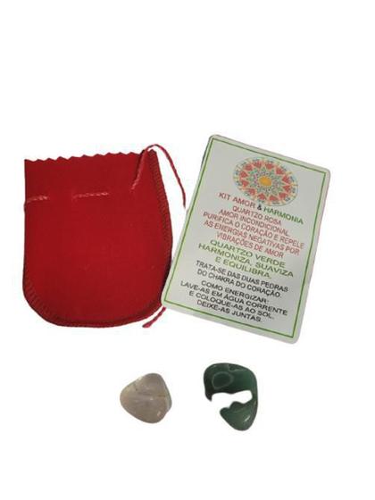 Imagem de Kit Do Amor & Harmonia Duas Pedras Quartzo Rosa E Verde-Zp7