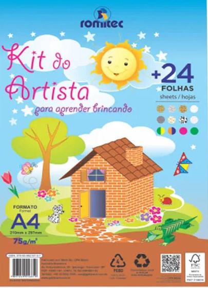 Imagem de Kit Do Artista com 30 Folhas 5661RL - Romitec