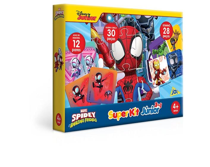 Imagem de Kit Do Homem Aranha Spidey Com 3 Jogos - Toyster 3140