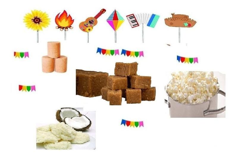 Imagem de Kit Doces Para Festa Junina/ Julina São João Nº50 c/ 130 un