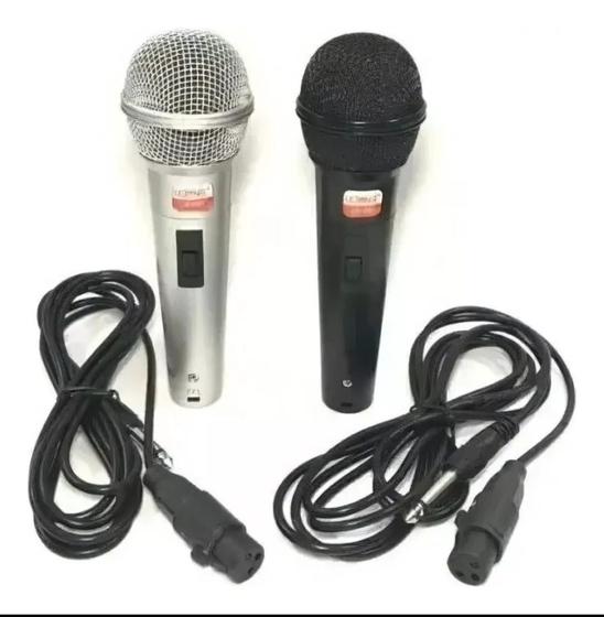 Imagem de Kit dois microfone com fio