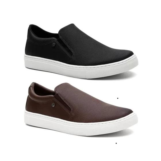 Imagem de Kit Dois Pares Sapatenis Slip-on Connect way