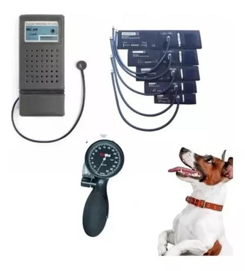 Imagem de Kit Doppler Veterinário Medmega610v Manguitos Reutilizável