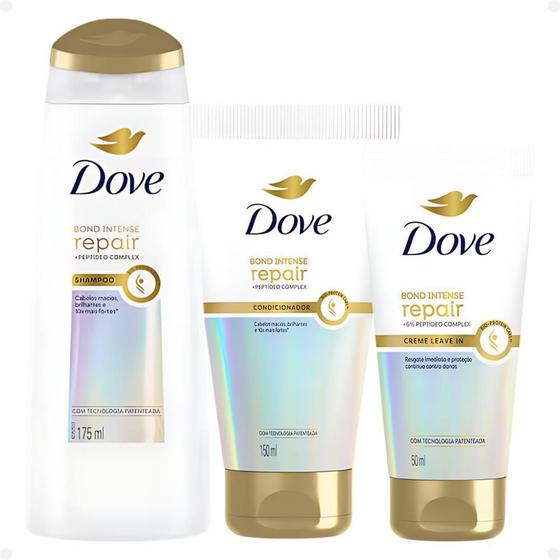 Imagem de Kit Dove Bond Intense Repair Com 3