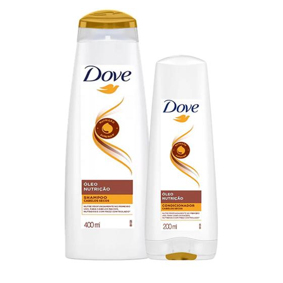 Imagem de Kit Dove Cabelos Seco Oleo De Nutrição Shampoo Condicionador