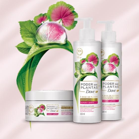 Kit Dove Poder das plantas Nutrição Shampoo+Condicionador 300 ml
